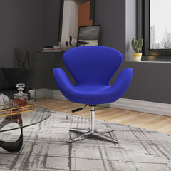 Swivel Lounge Chair in Blue