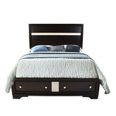 Traditional Style Full Size Storage Bed made with Wood in Black
