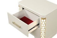 Jasmine Nightstand with side LED lightning made with Wood in Beige same as G150109065 (NJ inventory)
