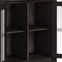 Artisan 30 inch Wide Solid Wood Low Storage Cabinet in Hickory Brown