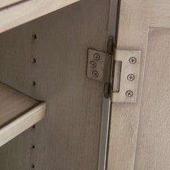 Dauphin Handpainted Entryway Storage Cabinet, Grey Cashmere Wood