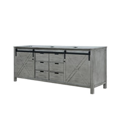 Ash Grey Double Bath Vanity 84 in. W x 22 in. D