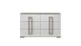 Olivia Contemporary Style 6- Drawer Dresser Made with Wood in White. (INCLUDES DRESSER ONLY) same as B009P241736 (CA inventory)
