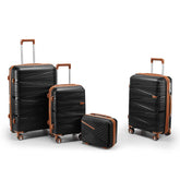 Luggage 4 Piece Sets(14/20/24/28), Hard Shell Lightweight TSA Lock Carry on Expandable Suitcase with Spinner Wheels Travel Set for Men Women