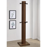 Rawlins Walnut Engineered Wood Coat Rack