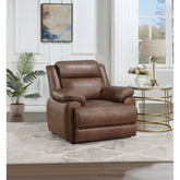 Worthington Dark Brown Padded Arm Accent Chair