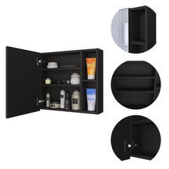 2-Shelf Medicine Cabinet with Mirror Wenge