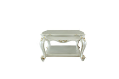 Antique Pearl Coffee Table with Bottom Shelf