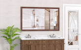 60"x36" Oversized Modern Rectangle Bathroom Mirror with Yellow+Coral Frame Decorative Large Wall Mirrors for Bathroom Living Room Bedroom Vertical or Horizontal Wall Mounted mirror with Aluminum Frame