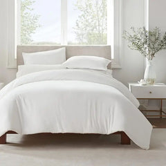 Serta Simply Clean Solid Duvet cover White Twin
