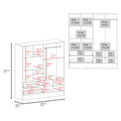 Armoire Ron, Bedroom, White