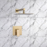 93101LSJ-10 Square Pressure Balanced Complete Shower System With Rough-in Valve