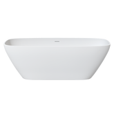 67" solid surface soaking bathtub