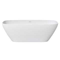 67" solid surface soaking bathtub