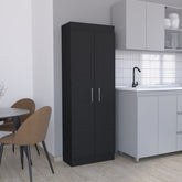Nepal Pantry Cabinet, Space-Efficient 2-Door Design with Multiple Shelves