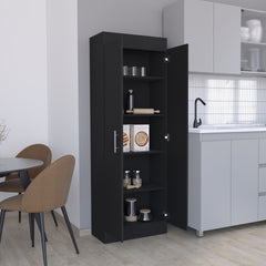Nepal Pantry Cabinet, Space-Efficient 2-Door Design with Multiple Shelves