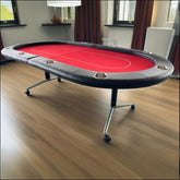 INO Design 94" Fodable Poker Table for 10 players, Red