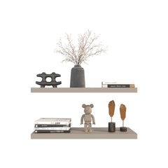 Floating Shelves 1.50" H, 2 Shelves, Taupe