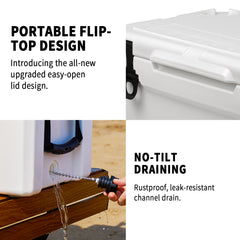 40Qt New White Warming Box