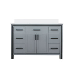 Dark Grey Bath Vanity 48 in. W x 22 in. D, with Cultured Marble Top