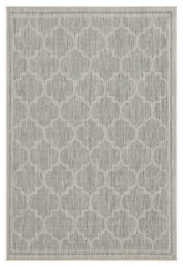 Sunshine GC_HAR2006 Silver 7 ft. 10 in. x 10 ft. 3 in. Indoor/Outdoor Area Rug