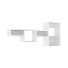 Wallshe 47" Wide 7-Tier Wall Shelf, Cube Shelf Modular Shelf for Living Room, Home office, Bedroom White