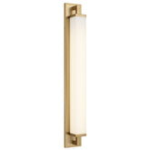 34-Inches Antique Brass Integrated LED Bathroom Vanity Light Bar