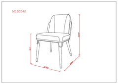 Dining Chair in Graphite
