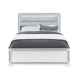 Soulmarie White Queen Bed