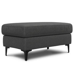Ava 76 inch Mid Century Sofa with Ottoman Set