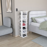 Odesto 48.7" Tall 8-Tier Vertical Shoe Rack, Narrow Shoe Tower for 8 Pairs, Entryway, Living Room, Bedroom
