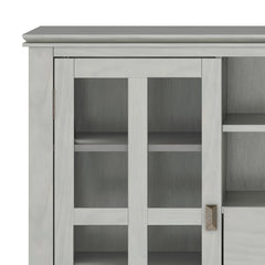 Artisan 53 inch Wide Solid Wood Tall TV Stand in Fog Grey For TVs up to 60 inches
