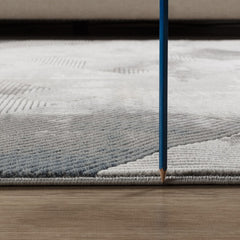 Geometrix GC_DIM1012 Gray 2 ft. 7 in. x 9 ft. 10 in. Area Rug