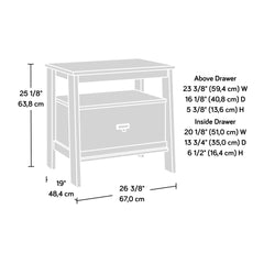 Night Stand, Brown finish