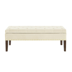 Tufted Bench with Storage