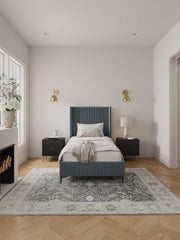 Twin Bed in Gray
