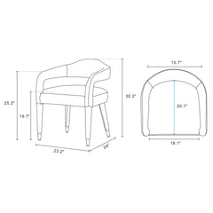 Armchair in Silver Lining