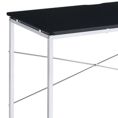 Black and Chrome Vanity Desk