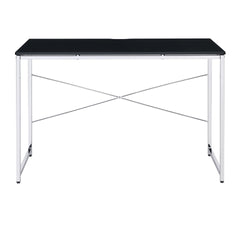 Black and Chrome Vanity Desk