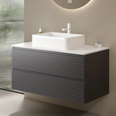 VEDO/VENO 36" Wall Mounted Plywood Cabinet without basin, Gray