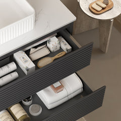 VEDO/VENO 36" Wall Mounted Plywood Cabinet without basin, Gray