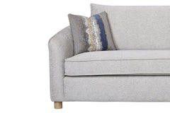 Sofa in Sand Fabric - 2 Down Pillows
