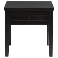 Sutter Distressed Java 1-drawer Square End Table