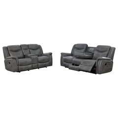 Masley Grey 2-piece Reclining Living Room Set