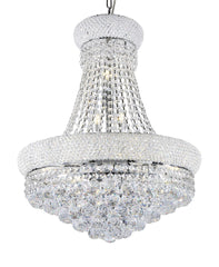 26" Tall Ceiling LED Lamp "Adagio Empire" with Crystal Accents