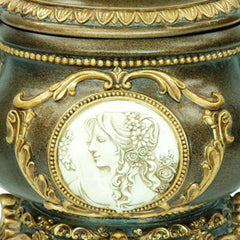 9" Tall Decorative Jewelry Box, Bronze finish