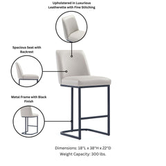Counter Stool in Light Gray