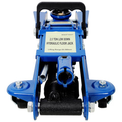 2.5 Ton Low Profile, Heavy-Duty Steel Racing Floor Jack with Single Piston Lift Pump, Lifting Range 3.5"-14.50"