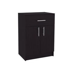 Mayorca Multistorage Pantry Cabinet, One Drawer, Two Interior Shelves Black Wengue