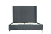 Queen Bed in Gray